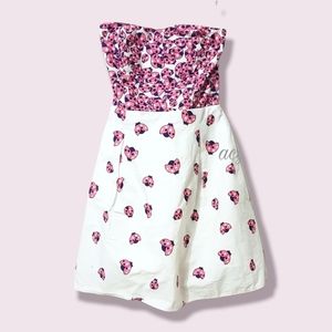 EUC Lilly Pulitzer Felicity Strapless Dress Ladybug